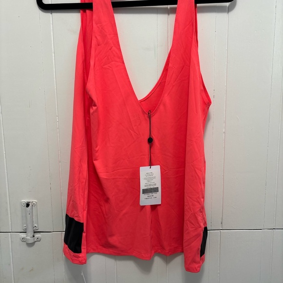 Fabletics Camille Tank in Vibrant Coral - Picture 2 of 3